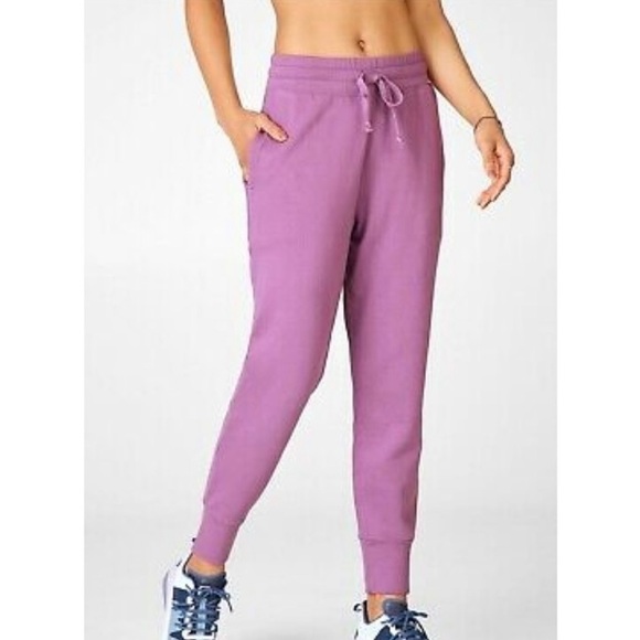 Fabletics Pants - SOLD Fabletics Daria Terry Purple Jogger II Pants